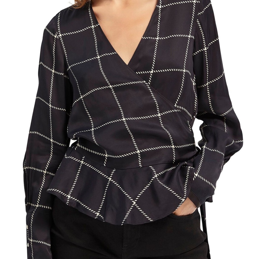 Scotch and Soda Peplum Wrap Blouse